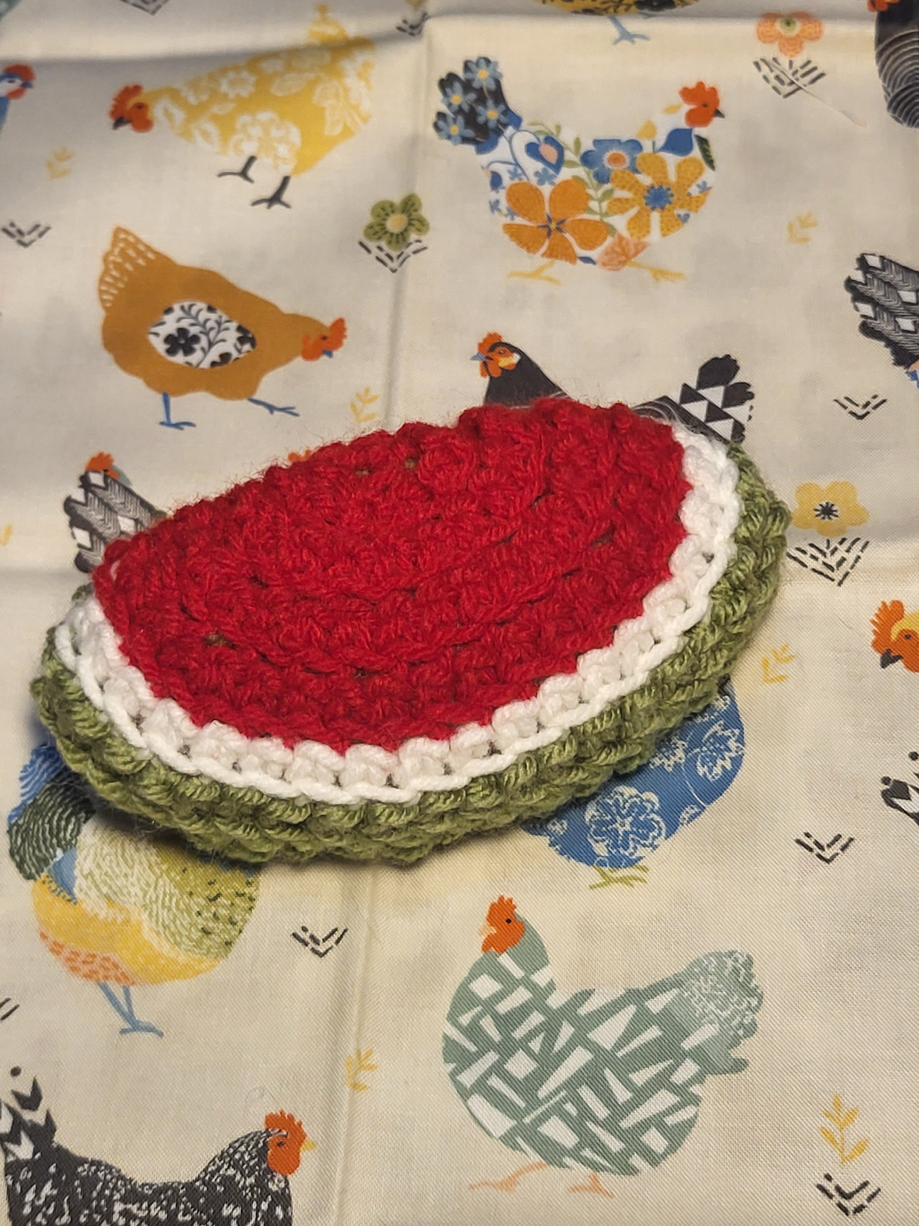 Crochet watermelon