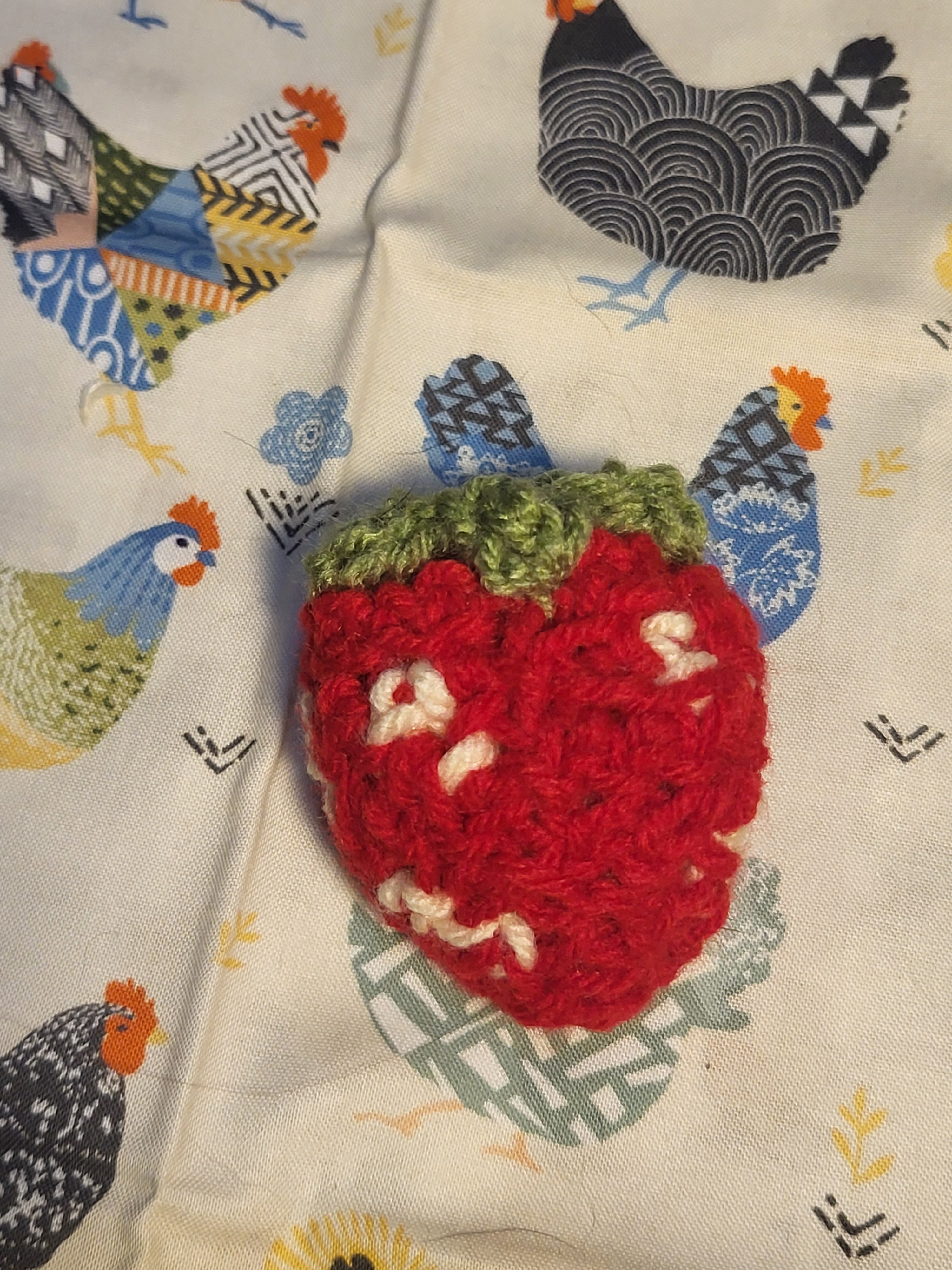 Crochet strawberry