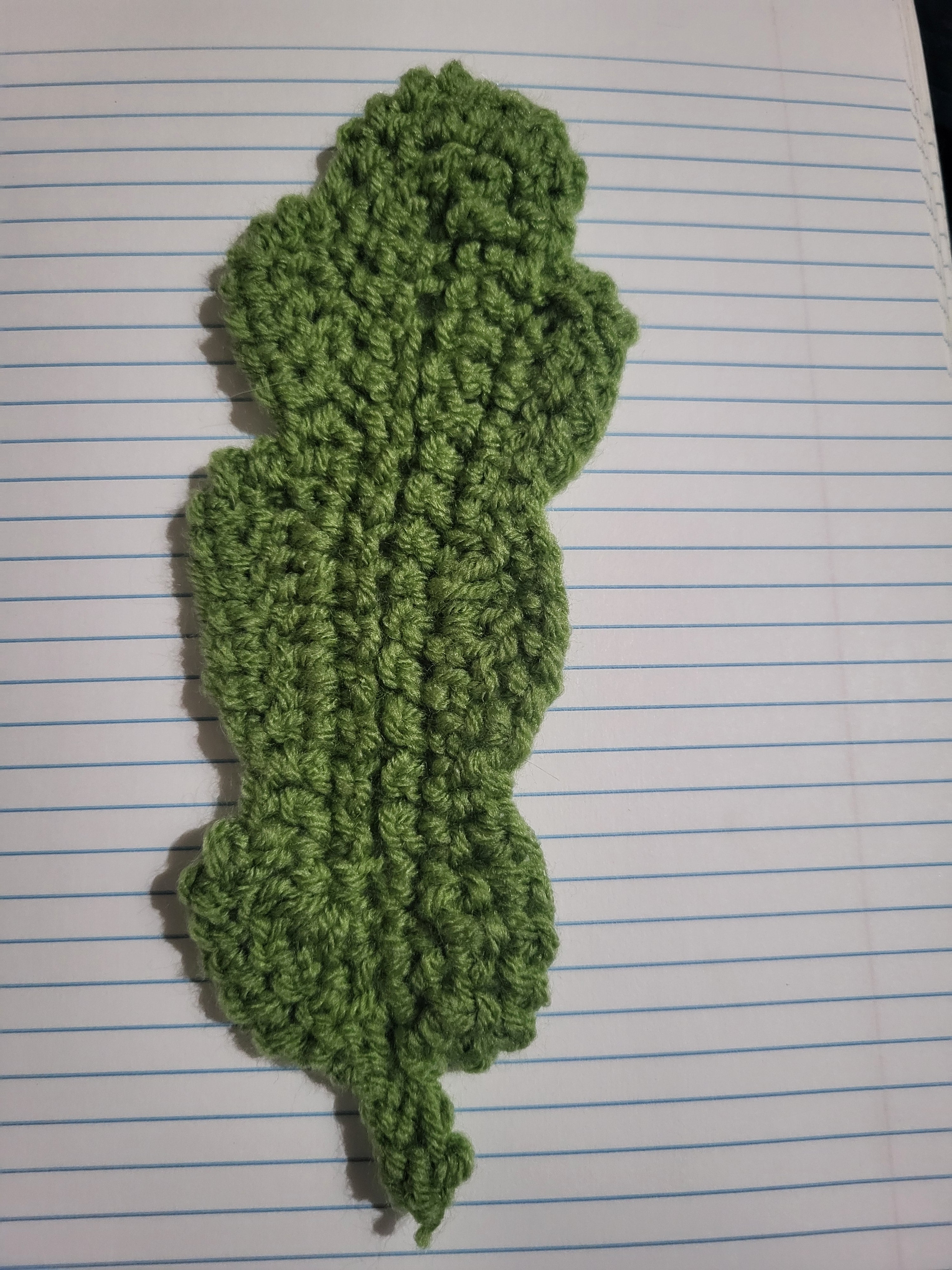 Crochet fall leaf