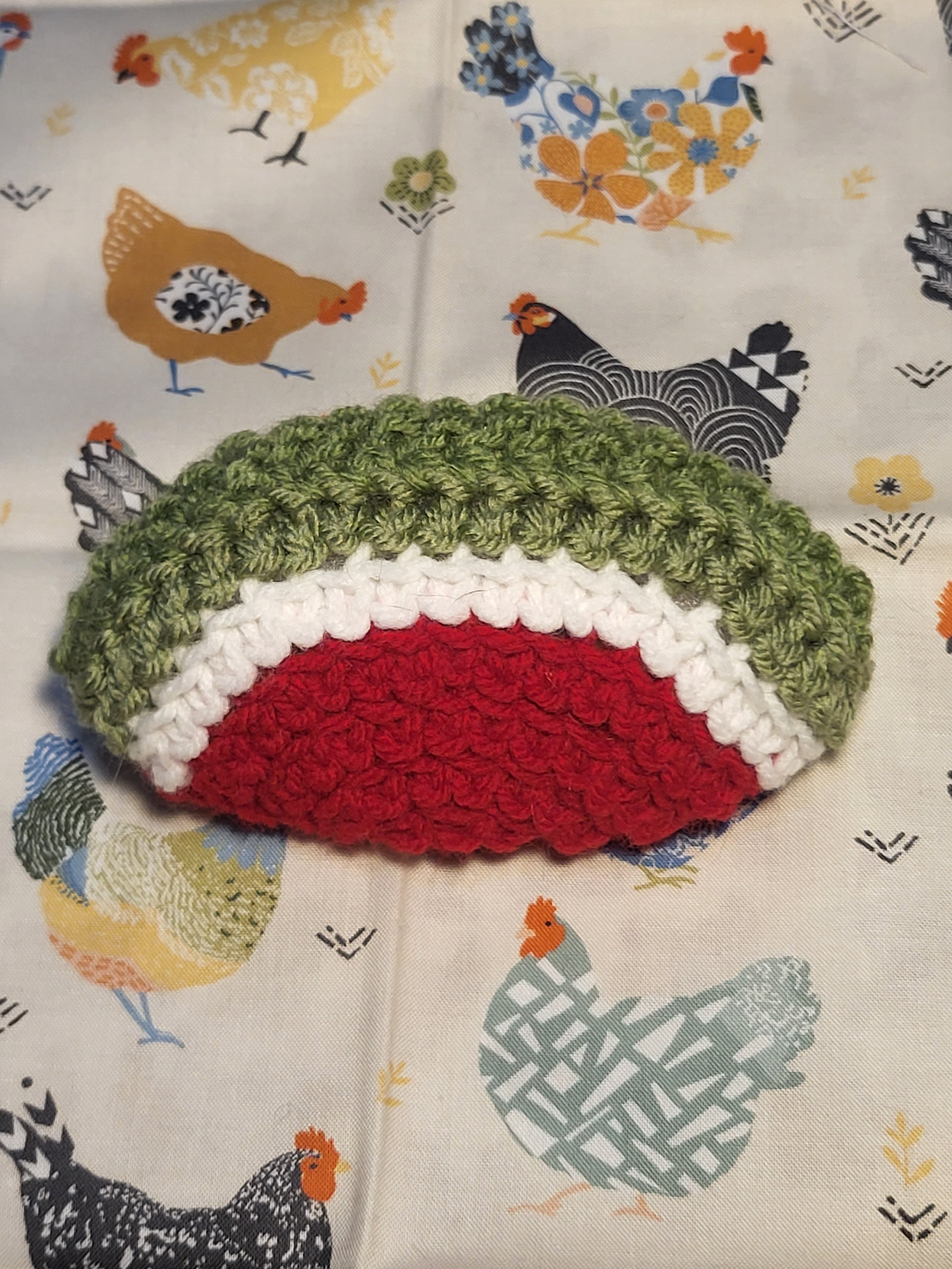 Crochet watermelon